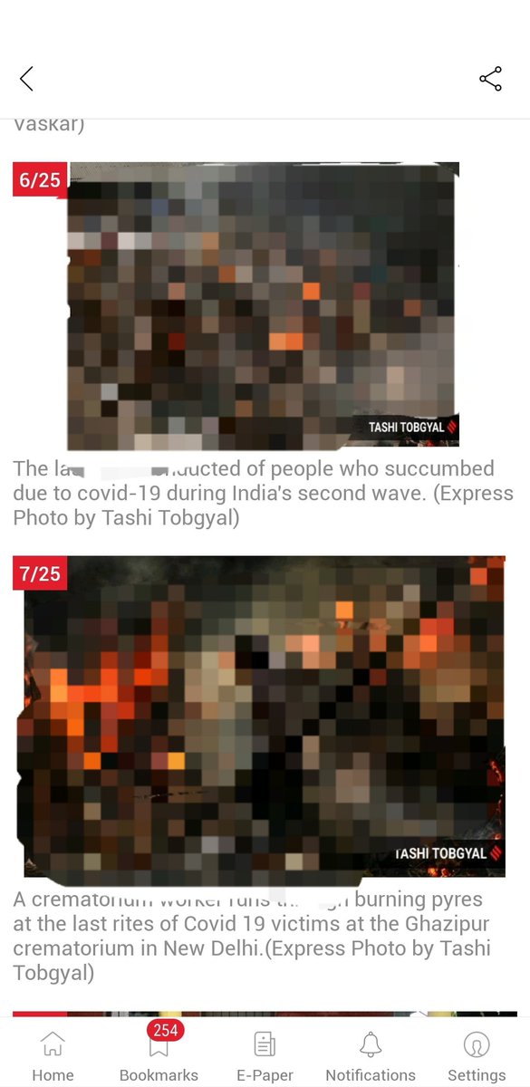 How come <a href="/IndianExpress/">The Indian Express</a>  show the last riots of the covid patients, which was controversial to even click, cause you are not even respecting the dead and people who were sick, be the best photos that we clicked. #shameonyou.