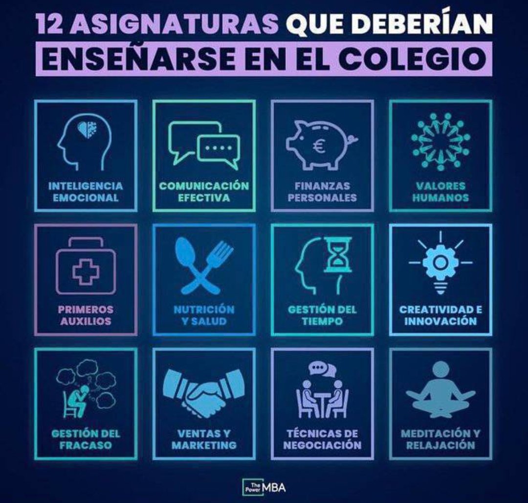 Las asignaturas que queremos.