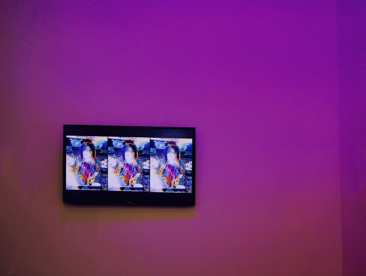 Song11Ting's tweet photo. It’s my honor that my Incarnation, Does Android smell the electronic Jasmine?, Blockchainism exhibited in @latitudegallery , 64A Bayard Street, New York. Happy New Year to these adorable art people thx @eyeballevae @shaolun 's support, thx @ICAA_NFT @theTingDAO  #NFT #Cryptoart https://t.co/0g4xBjy8OR
