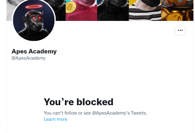 🚨🚨🚨
Please be aware! @ApesAcademy is a scam project! 
They stole my artworks and blocked me! 
They will rug many people!
Please share!!