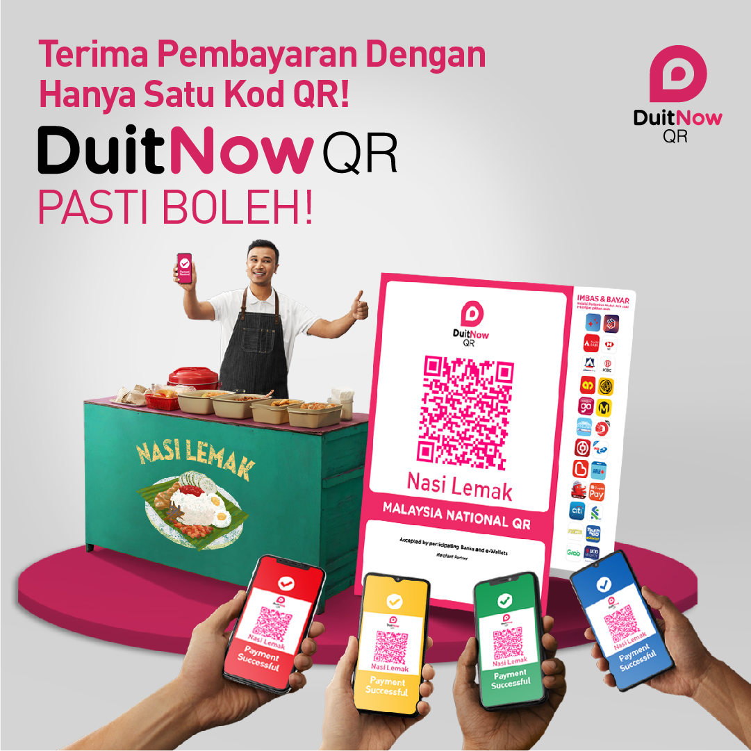myduitnow's tweet photo. Tak perlu keliru! Paparkan satu DuitNow QR sahaja dan terima pembayaran dari mana-mana bank dan eWallet 

DuitNow QR, Pasti Boleh! 

Ketahui lebih lanjut di https://t.co/2dkHXaDnYr

#DuitNowQR #1QRForALL #MalaysiaNationalQR #DuitNowQRPastiBoleh #QRPayment #CashlessBoleh https://t.co/iDe4KuNsiG