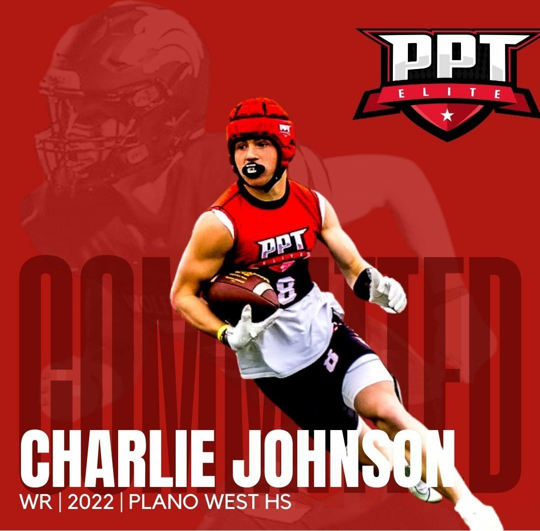 PptElite's tweet photo. PPT Elite Head Coach Jordan Pugh on Charlie Johnson (@CharlesJ___)

"Charlie is an extremely talented guy with next level ability and game-altering talent. We're extremely happy to have him back. He's a big time player."

#PPTELITE #THEELITEWAY #HOMEOFTHEELITE https://t.co/AgLwjYVemW