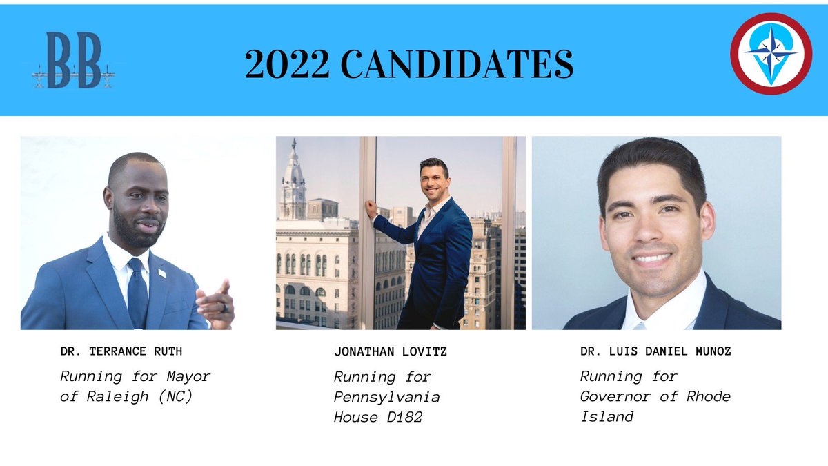 RoadmapProgress's tweet photo. We are ready 2022 to help elect more progressive candidates along with @buildbridges4am, help us help our first three endorsed candidates @truthforraleigh @jdlovitz @LuisDanielMun0z! Please follow them and watch for volunteer opps! #2022blue https://t.co/HJFzepLYc4