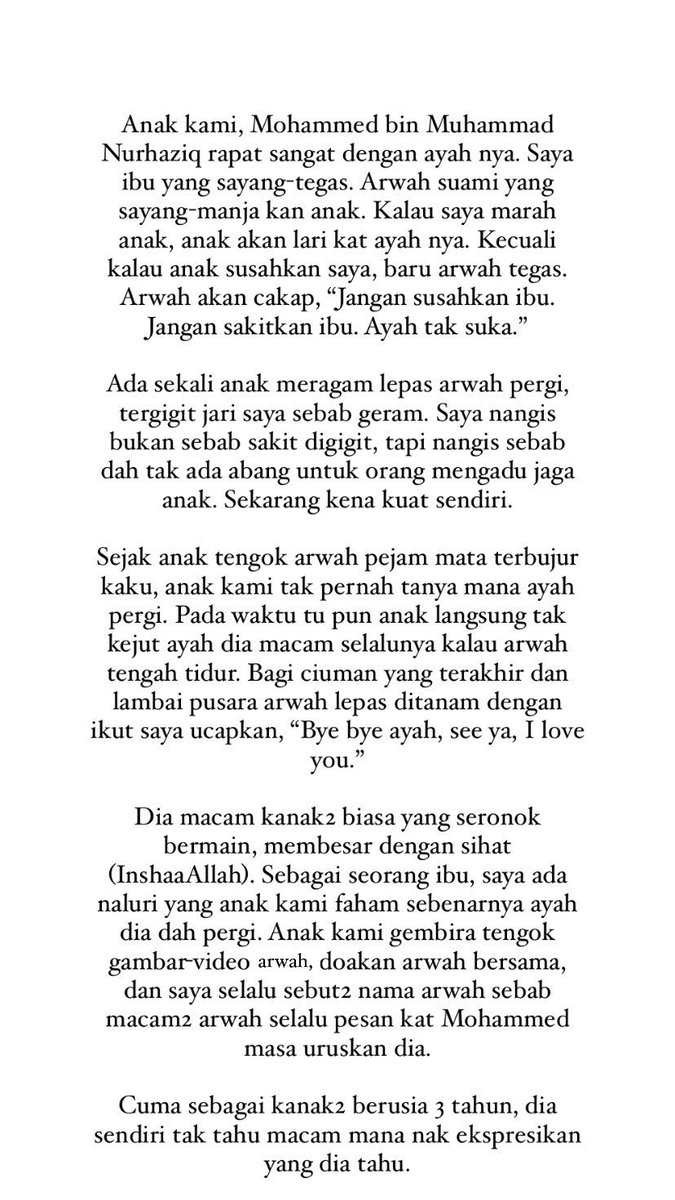aziq_kirchhoff's tweet photo. Day 13, Memories Journal. My love, you took care of our son so well that you won my heart again (this time, you take my heart forever with you). It’s time for you to rest. This LDR phase shall pass &amp; will end someday. I love you abang. https://t.co/gh8mNWQHRX