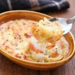 餅が余った方へ!ホワイトソースなし味噌チーズ餅グラタン‼