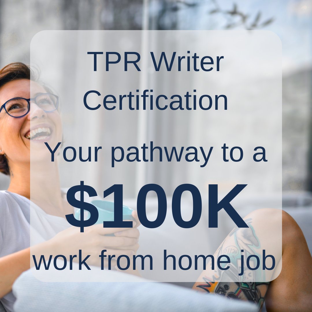 TPR Writer Certification Course dlvr.it/SGQXv1
