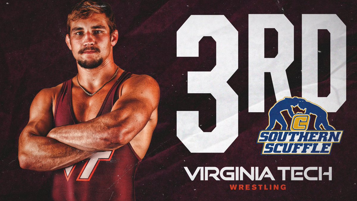 HokiesWrestling's tweet photo. RECAP | 2022 Southern Scuffle

Bolen brings home 🥉 to pace Hokies in Chattanooga 

📝 » https://t.co/P3cHKBEsJm 
#Hokies #ALLINALLTHETIME🦃 https://t.co/oJME8Qlb72