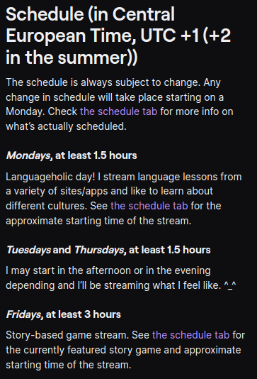 feyMorgaina's tweet photo. Updated schedule! Live streams at least 4 days a week. https://t.co/uRtyWohat9 #twitchstreamer #twitchaffiliate #varietystreamer #twitch #games #languages #languagelearning #Canadian #Netherlands #entityfriendly https://t.co/GRivvgldNV