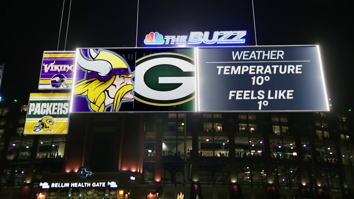 RT @NBCSports: It is cold.

Second half of Vikings/Packers starts NOW on NBC and Peacock. https://t.co/JSP3sejfPB