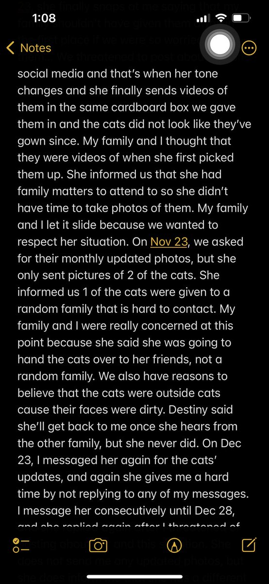 xmicxmic's tweet photo. Please retweet to help my family and I take our cat back. We do not want to start beef or drama, we just want Destiny Cruz to take accountability. @destmcruz https://t.co/nwctATNasX