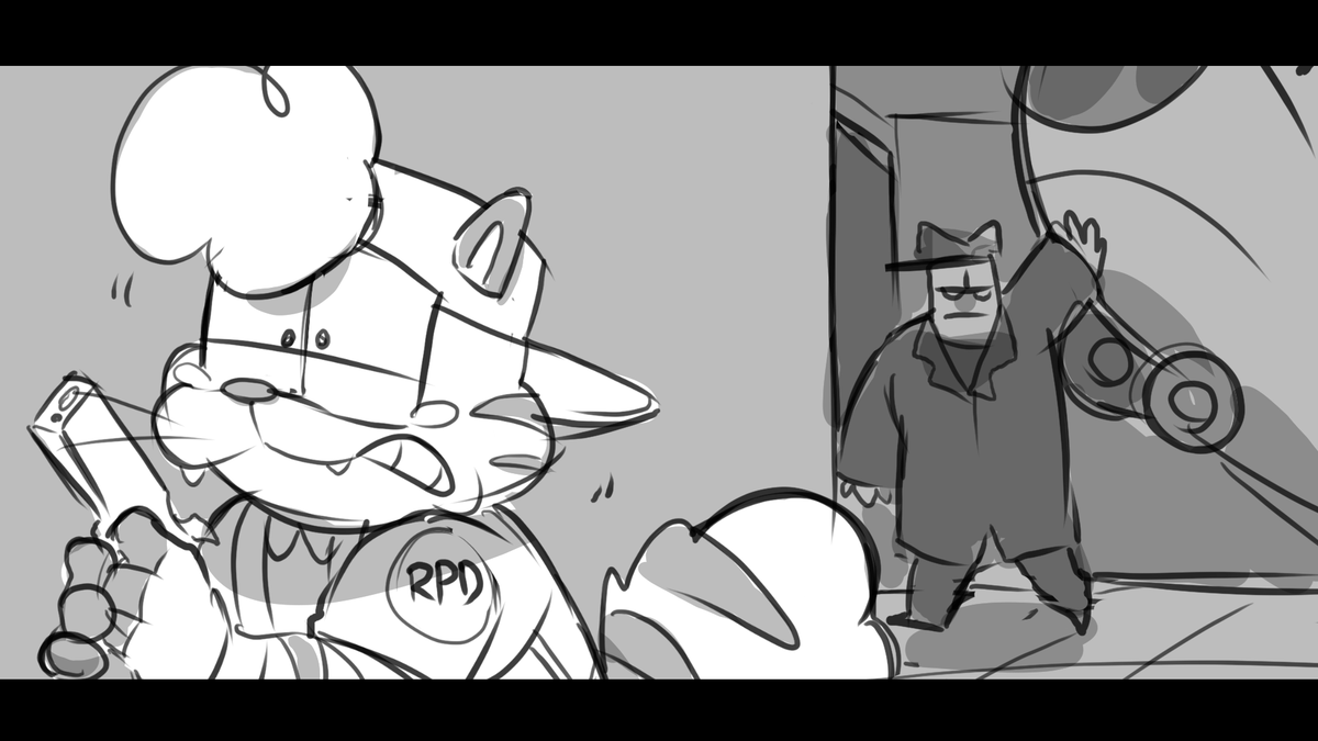 I drew this back around RE2-remake came out lol 