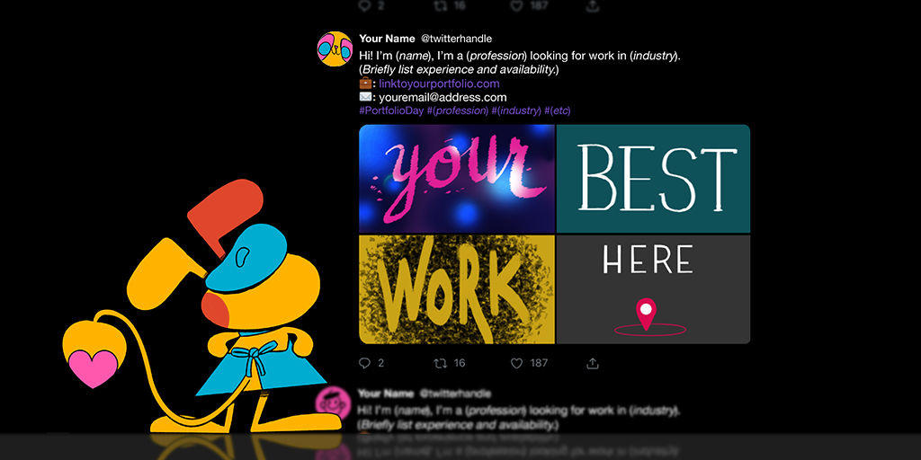 portfolioday's tweet image. Attention artists! #PortfolioDay is in one week on Tuesday, January 11th 2022! Are you ready?

Visit portfolioday.art to find out how to participate! Good luck! 💛