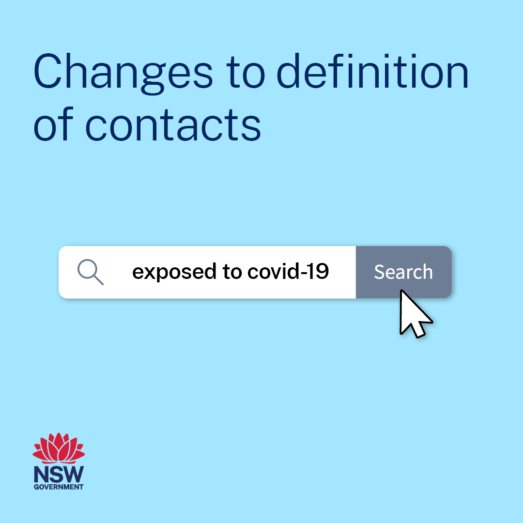 We are now focusing on contacting people at high risk of catching COVID-19.

If you're exposed to COVID-19, you should assess your level of personal risk to determine whether you need to isolate for 7 days.

For info on how to do this: health.nsw.gov.au/Infectious/fac…