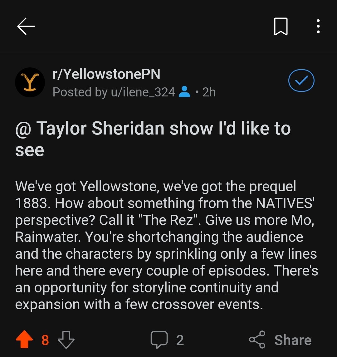 ConvosWithILENE's tweet photo. @Yellowstone https://t.co/sXXMalZI35