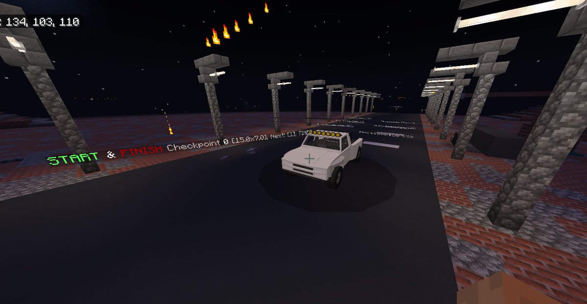 A Lap on my test track youtube.com/watch?v=kBRXly… #mcbe #Minecraft #simracing