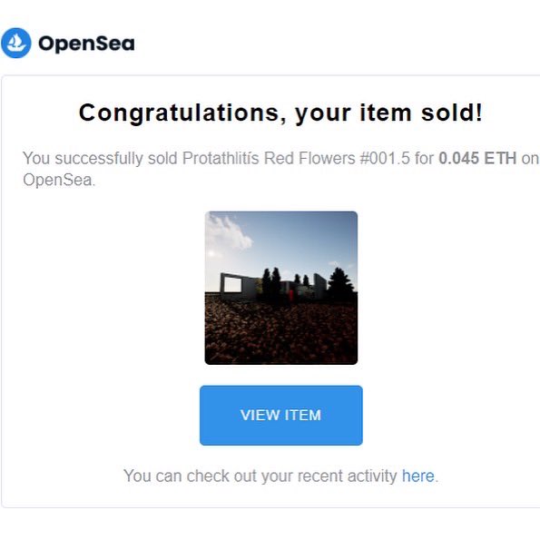 Excited to share the sell of our #001.5 on the ETH block chain for 0.045 ETH.  #NFTCommunity