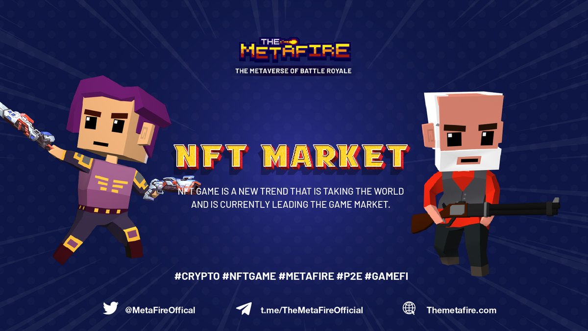 MetafireOffical's tweet photo. NFT Game is a new trend that is taking the world and is currently leading the game market.
Do you know what the market is expected to grow? Sure it will surprise us all!
#NFTs #GameFi #MetaFire https://t.co/ghcEZUfVuU