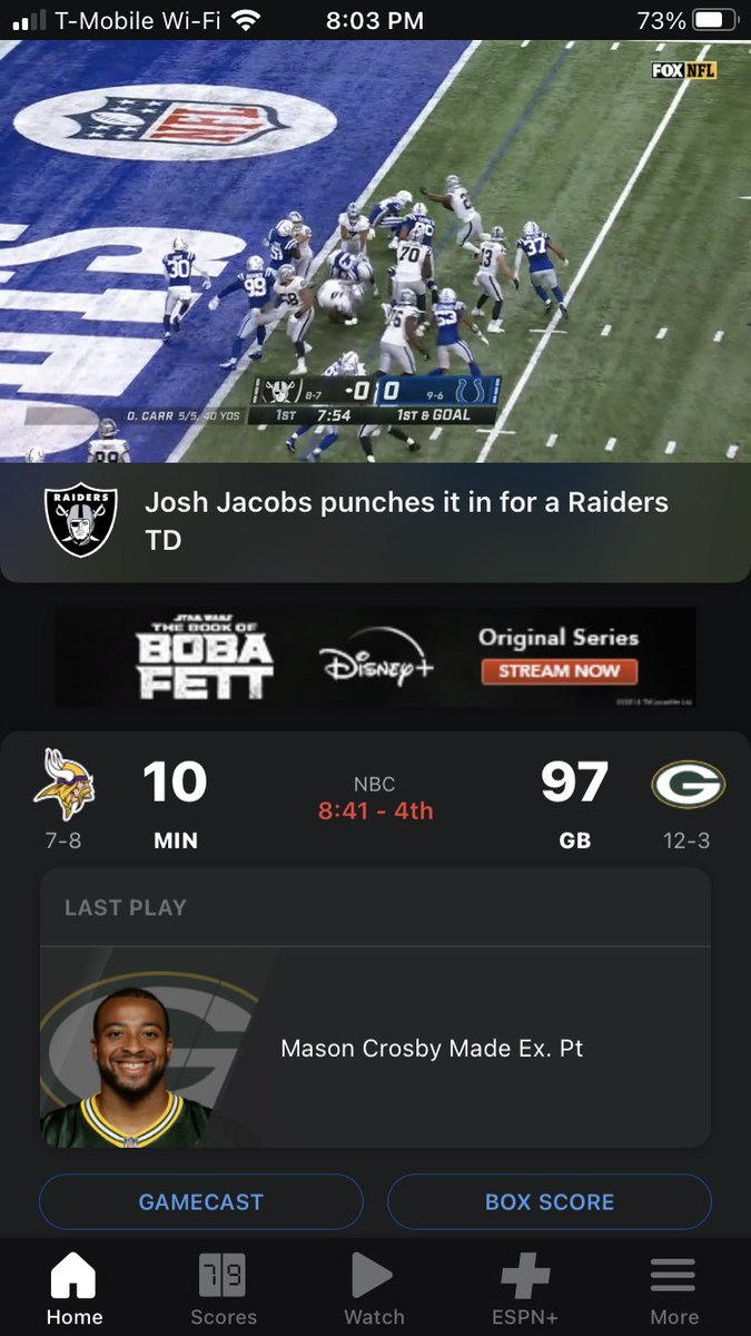 rchecchi's tweet photo. Time for Green Bay to put in the second string. #SNF https://t.co/XYnbrBmW85