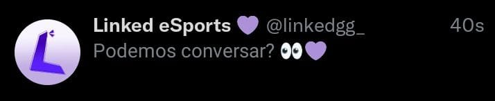 linkedgg_'s tweet photo. BOA TARDE!

O adm está querendo saber quem gostaria de receber uma DM dessa? 💜 👀

Rapaziada F/A comenta ai embaixo ⬇️ ( Players &amp; Content's )

#goLinked https://t.co/JXB9kZ7yr0