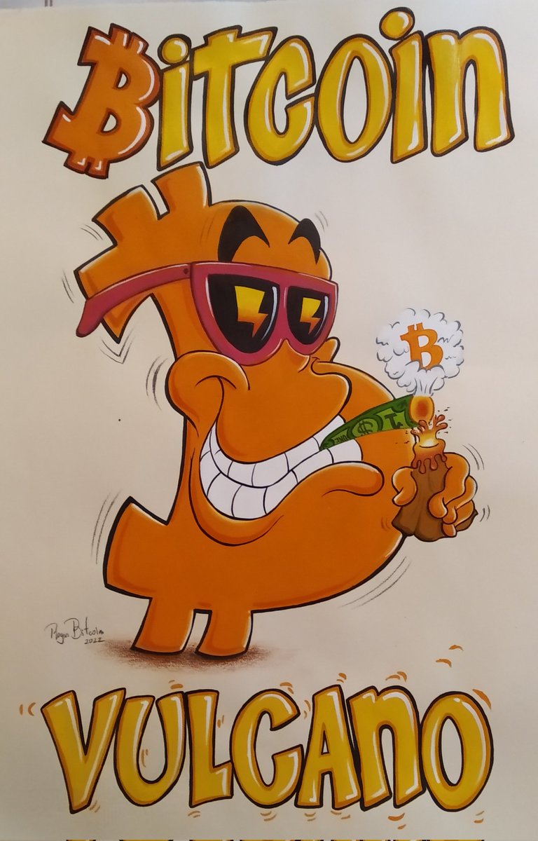 YoSoyRogerRen's tweet photo. Recién terminó este Póster "#Bitcoin Vulcano 🌋"
¿ Que les parece?
#volcanobitcoin #bitcoinvolcano #bitcoin #btc #BTC https://t.co/TzNjsJlIDL