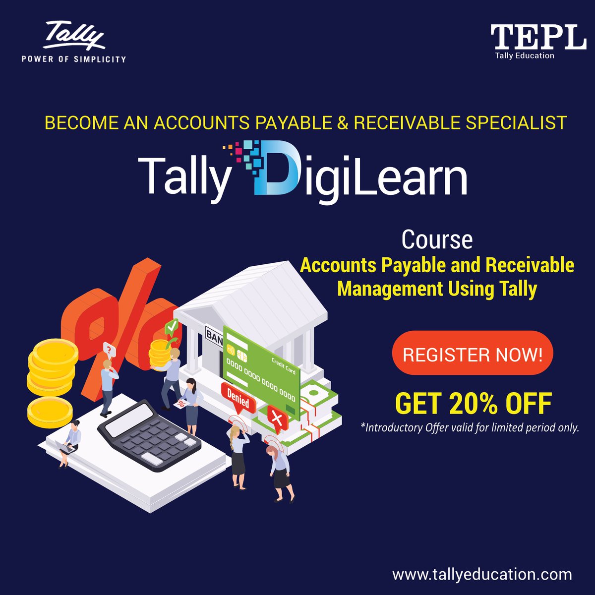 talllyeducation's tweet photo. Become a certified 'Accounts Payable and Receivable' professional with industry recognized certification.
👉 Register now, to get more details https://t.co/S9iOxCSrHN
👉 Explore other courses of Tally DigiLearn https://t.co/xEGnBFwcmj
#TallyEducation, #TEPL, #TallyDigiLearn https://t.co/87cLhL51fR