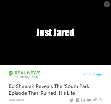 OEntertainment_'s tweet photo. Do you think it's the reason for 'ruining' his life?
https://t.co/yR79Xobtpv
@edsheeran @SouthPark #Gingervitus #SouthPark  #UK @Independent 
Read more: https://t.co/YSOVLZDpcR
This article has been fact-checked by #Oigetit https://t.co/94ntrEoy66