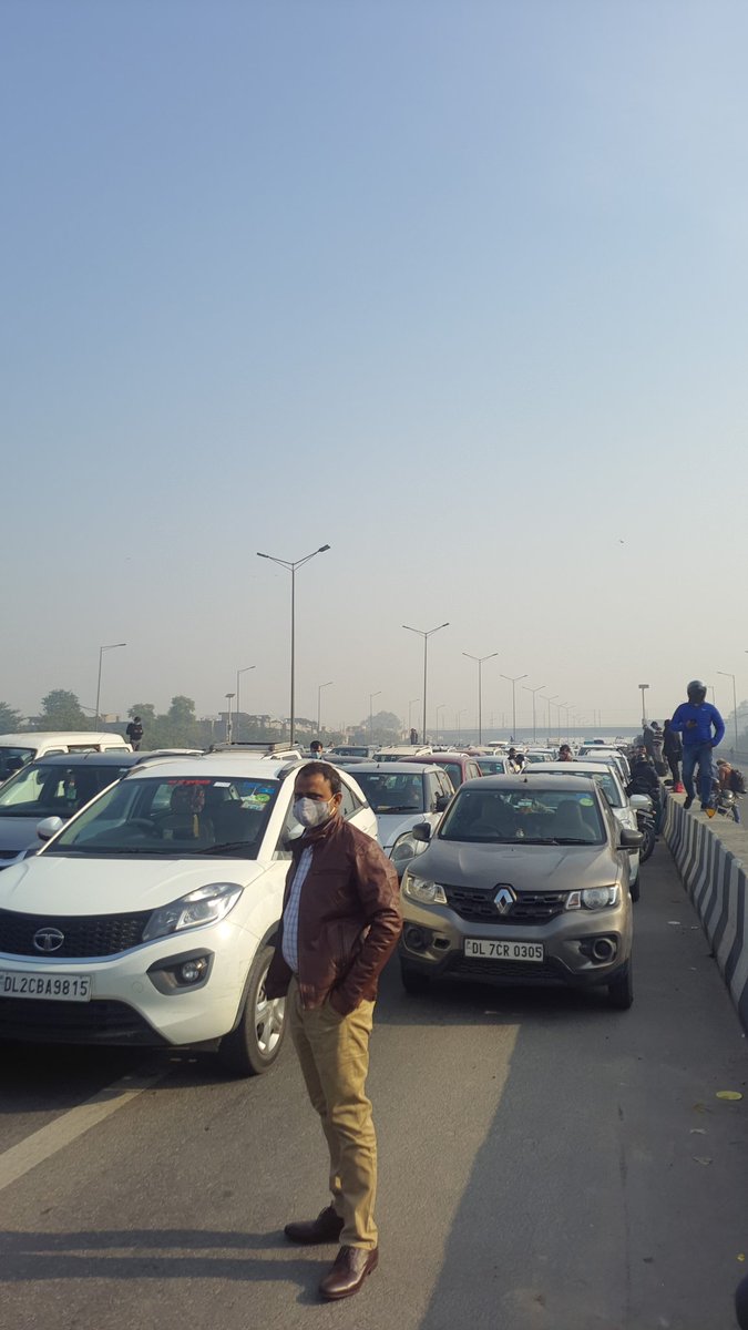 Nh4 stand still due to rally/protest, Ambulance, patients, all here.