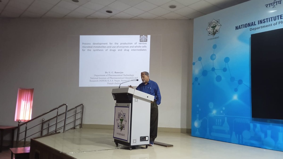 NIPERHyd's tweet photo. Glimpses of #OnlineWebinar on #Process development for production of various #microbial #metabolites &amp; use of #enzymes &amp; #wholecells for  #synthesis of #drugs &amp; #drugintermediates.

Speaker- Prof. UC Banerjee, Professor, #AmityUniversity, Chandigarh

@Pharmadept @mansukhmandviya https://t.co/JE6aXFhhJh