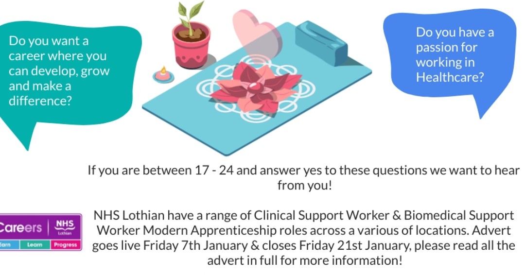 Do you have a passion for working in Healthcare? Looking to start an exciting career in Nursing or Biomedical Science? Our HCSW Modern Apprenticeships may be what you are looking for! Applications are now open, make sure to apply and tell your friends and family too!