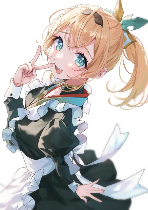 holoXコスプレシリーズ 第2弾
和風メイドいろはちゃん🍃💚
 #いろはにも絵を 
