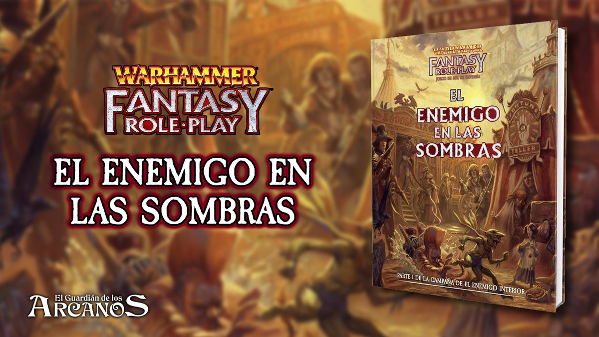 arcanosguardian's tweet photo. Nos adentramos en la primera parte de la mítica campaña de El Enemigo Interior para Warhammer Fantasy con El Enemigo en las Sombras publicada por parte de Devir.
⚔️ https://t.co/m9GOEEJ2AO
#warhammer #warhammerfantasy #wfrpg @DevirIberia https://t.co/fyKBUrVmwb