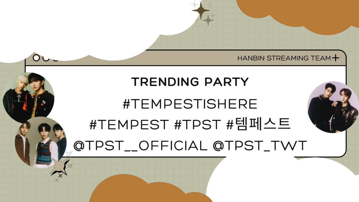 hanbinstreaming's tweet image. Hannies! Let's celebrate TEMPEST and HANBIN member announcement by using the assigned hashtags below! Fighting! ❤️🥰

#TEMPESTisHere
#TEMPEST #TPST #템페스트
@TPST__official @TPST_twt