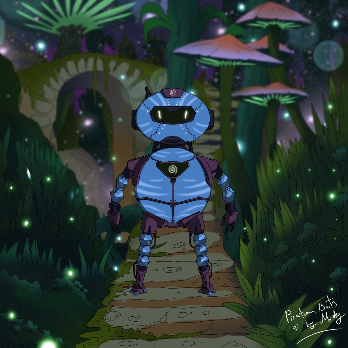 mady_web3's tweet photo. Inspired by “Avatar” Movie

🎨“The Enchanted Forest” 
Special Edition  &amp; Alien SKIN (S1) 👽

Now available for Sale🟢

Link: https://t.co/bPys5WT71e

$xpr $proton $nft $artist
#ProtonBots #XPRB 🤖

#NFT #NFTs #NFTCollectibles #nftcollector #NFTshill #NFTartist #NFTCommunity https://t.co/Jayqp35EtF