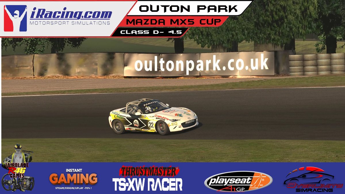 CARRERA PARA CONSEGUIR LA LICENCIA C

IRACING VR - LICENCIA D 4.5- MAZDA MX5 CUP - OKAYAMA CIRCUIT youtu.be/0E_QdQMM3yA a través de <a href="/YouTube/">YouTube</a>