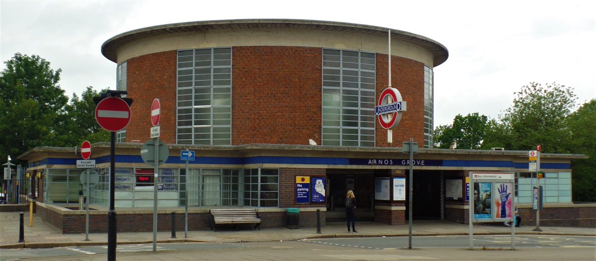#modernistmonday Bounds Green, Wood Green, Turnpike Lane & Arnos Grove Tube Stations. Photographed last summer while on the walking tour of the Piccadilly Line organized by @mod_in_metro #artdeco #London #underground #architecture #buildings