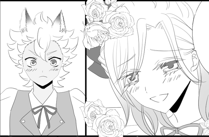 ジャクヴィルwebオンリーの漫画描き終わった～～👏👏
幼少ジャクヴィルちゃんがハウル兄妹と一緒に輝石の国のお祭りに行くお話です☺️❤️ 