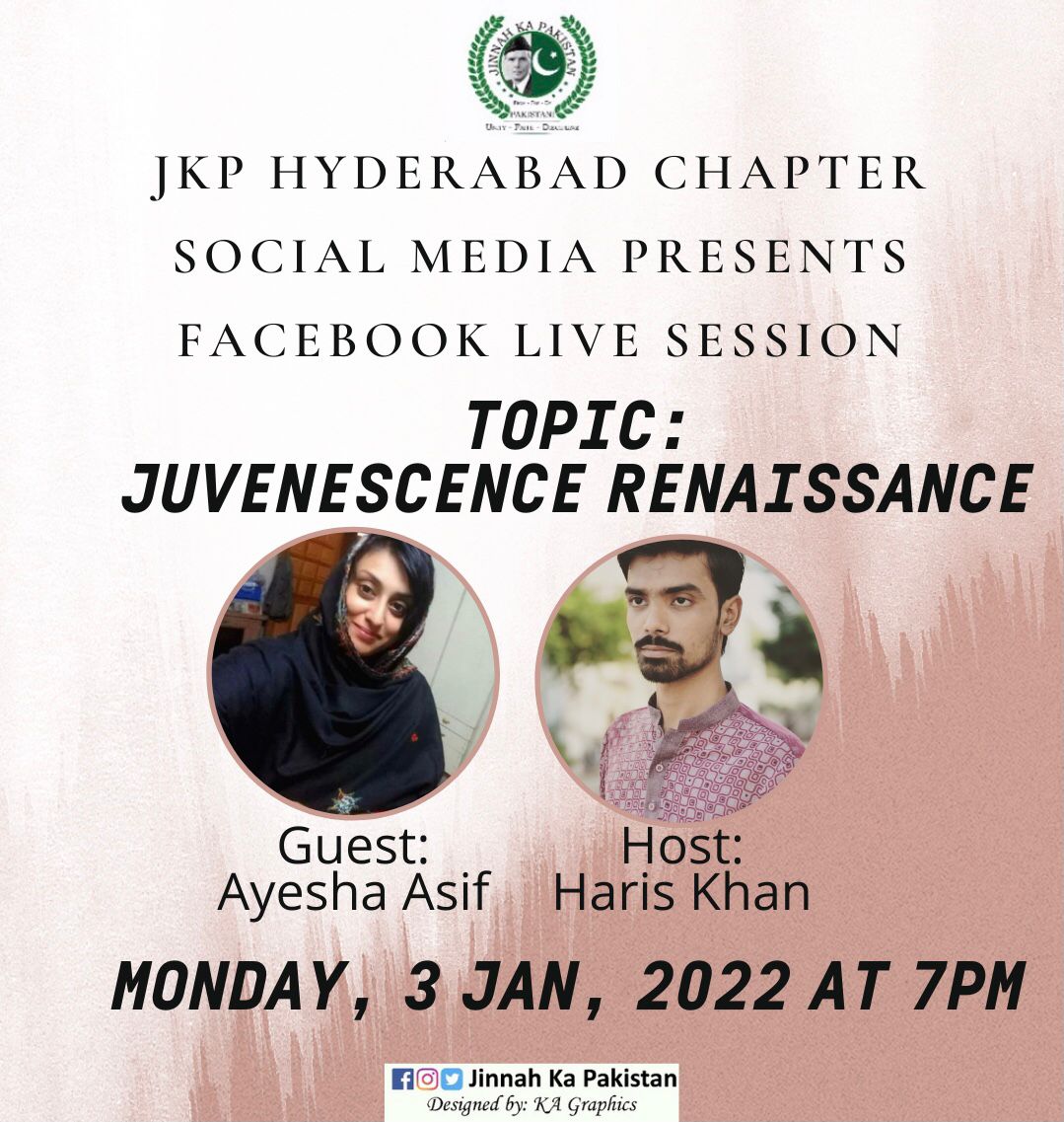 JKPHyderabad's tweet image. #JinnahKaPakistan
#JinnahKeySipahi
#FacebookLiveSession
#HydMediaCell