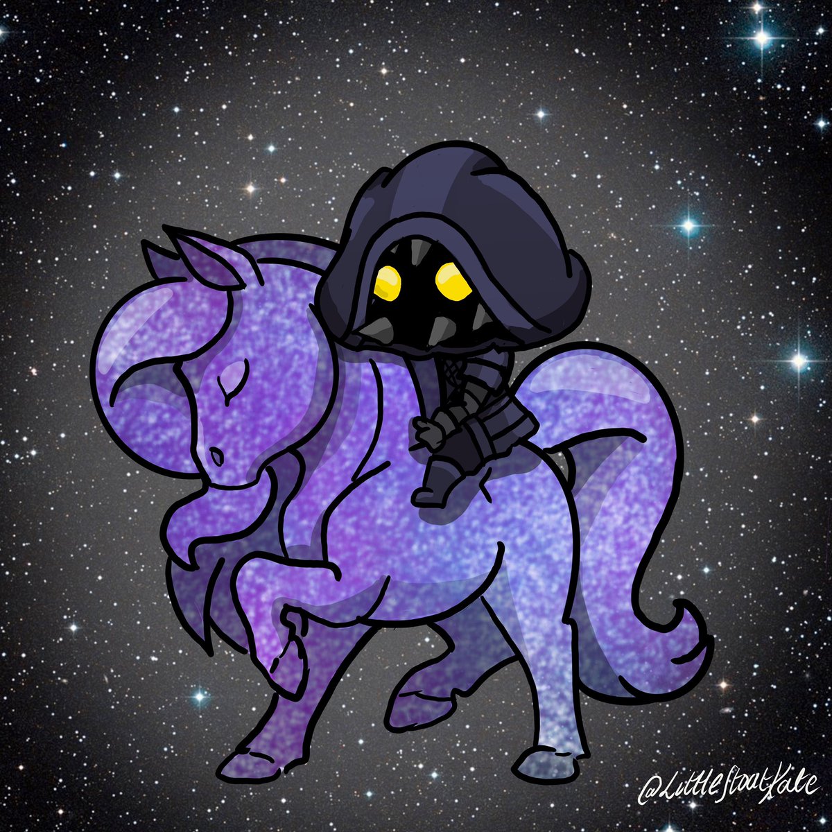 LittleStoatKate's tweet photo. Who’s enjoying the 30th anniversary event?! #starhorse #xur #xurfanart #chibixur #destinyfanart #gameart #destiny2 #destiny2thegame #destiny2art #emissaryofthenine #bungiefanart #bungiedestiny #procreate #destinyart #daresofeternity https://t.co/OUCF6HWZZ1