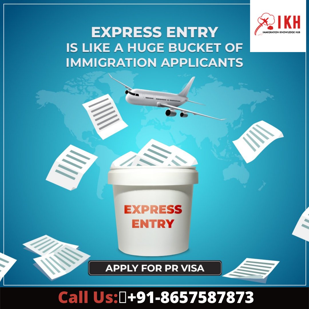 IKHIndia's tweet photo. Express Entry is an online immigration application system that allows people to submit a profile and be considered skilled immigrants. The highest rankings candidates are invited to apply for permanent residency.

Connect with us today📞: +91-8657587873

#ikhindia #prvisa #prvisa https://t.co/OSduvFwDco