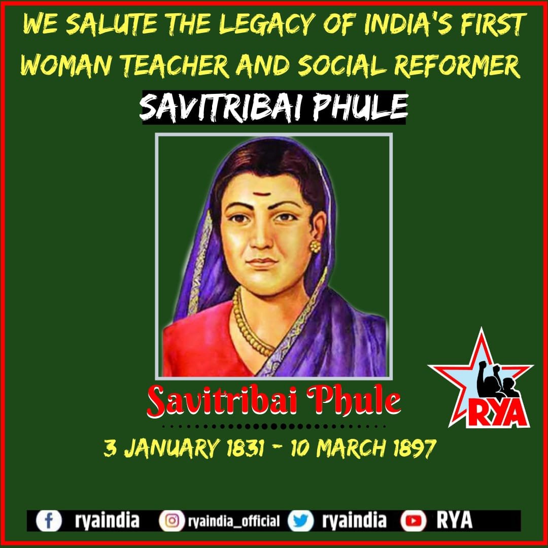 We salute the legacy of India's first Woman Teacher and Social Reformer