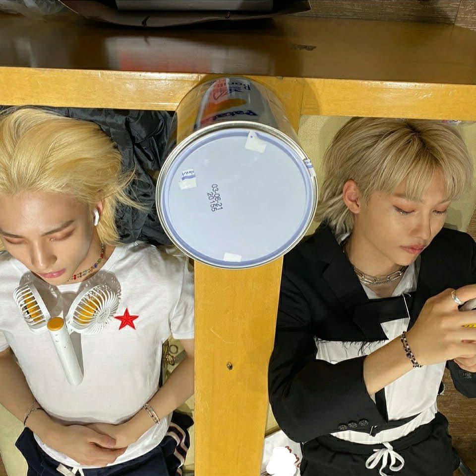two photocards on a table
