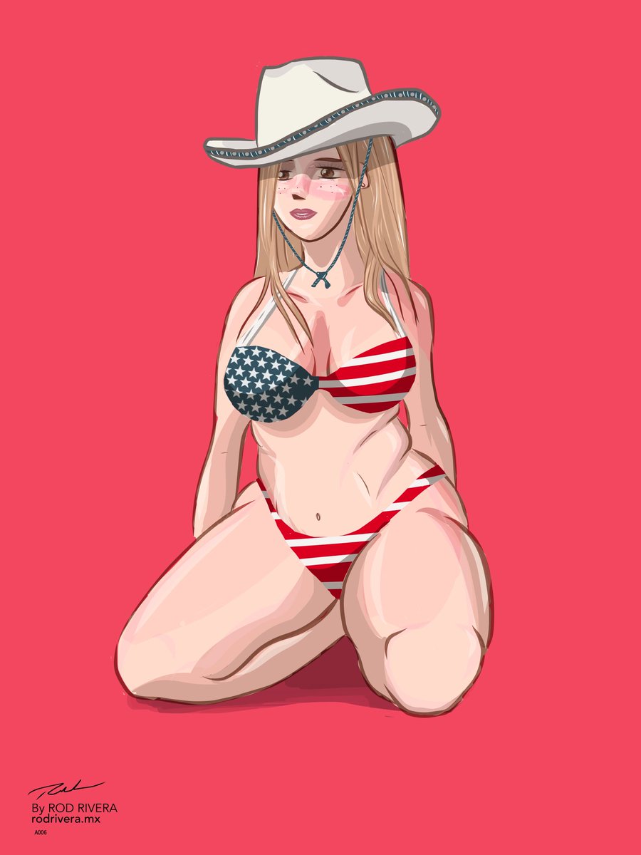 Here’s Allie-Anne with a Texas vibe and blonde hair. (A006) NFT available on opensea.io/RODRIVERA #NFT #NFTCommunity #NFTs #nftcollectors #NFTdrop