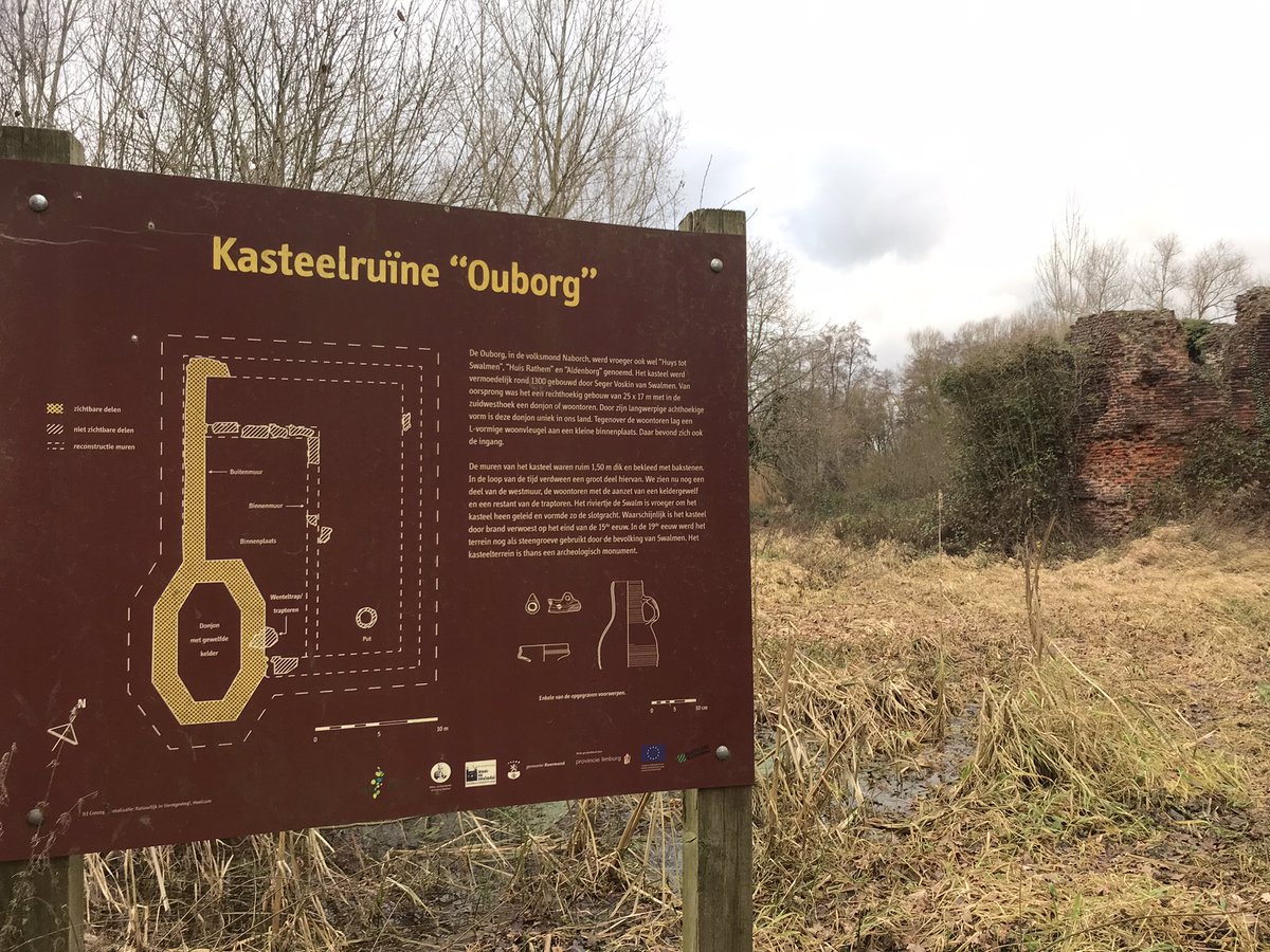 HarrySuilen's tweet photo. Ruïne de Ouborg aan de #Swalm in #Swalmen in winterse omstandigheden https://t.co/op8ckedjOr