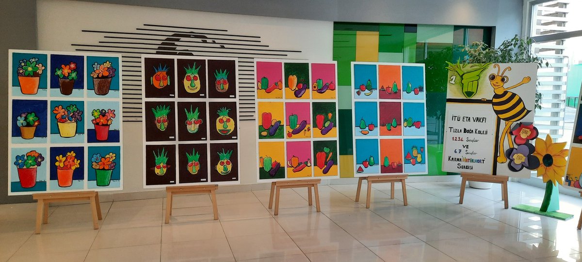 Tuzla Doğa Koleji ilkokul öğrencilerimizin yapmış olduğu dönem sonu karma "naturmort" sergimiz👏👏 @acrznp <a href="/TuzlaDoga/">Tuzla Doğa Koleji</a> <a href="/GamzeAri35/">Gamze Arı</a>