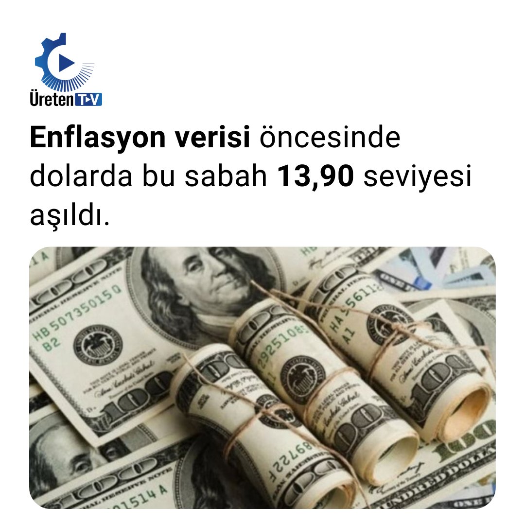 Kritik enflasyon verisi öncesinde dolar kuru güne yüzde 4'ü aşan artışla başladı. 2021'i 13,30 ile kapatan dolarda bu sabah 13,90 seviyesi aşıldı.

#dolar dolar 14 #dolartl #usdtry #enflasyon #enflasyonverisi
