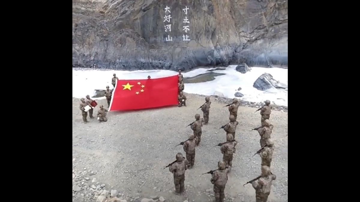 <a href="/MrsGandhi/">Priti Gandhi</a> Chinese flag was raised over India's Galwan Valley on the New Year Day of 2022.
Madam Godsewadi, if you have guts, talk about this.