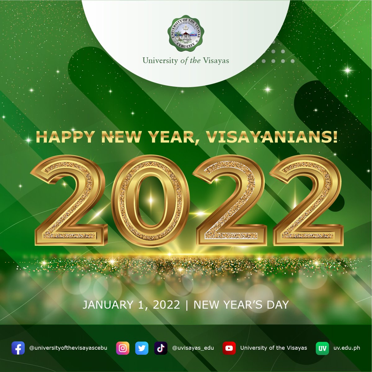 “Cheers to a new year and another chance for us to get it right.”
-Oprah Winfrey

𝓗𝓪𝓹𝓹𝔂 𝓝𝓮𝔀 𝓨𝓮𝓪𝓻, 𝓥𝓲𝓼𝓪𝔂𝓪𝓷𝓲𝓪𝓷𝓼!

💚 UV #2022