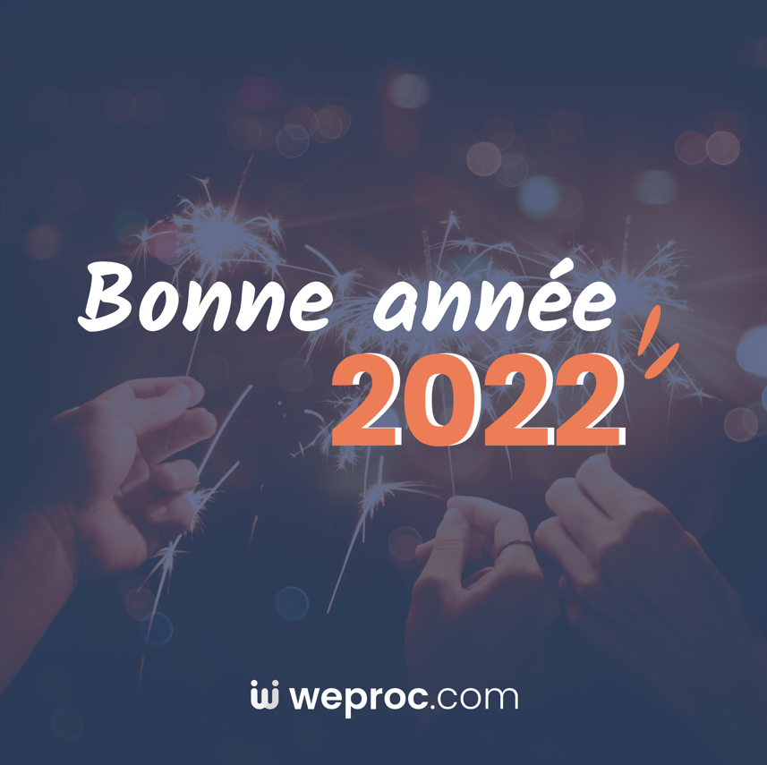 yesweproc's tweet photo. Toute l'équipe #Weproc vous souhaite une bonne année 2022 remplie de #joie et de réussite ! #HappyNewYear https://t.co/efIgi6c1br