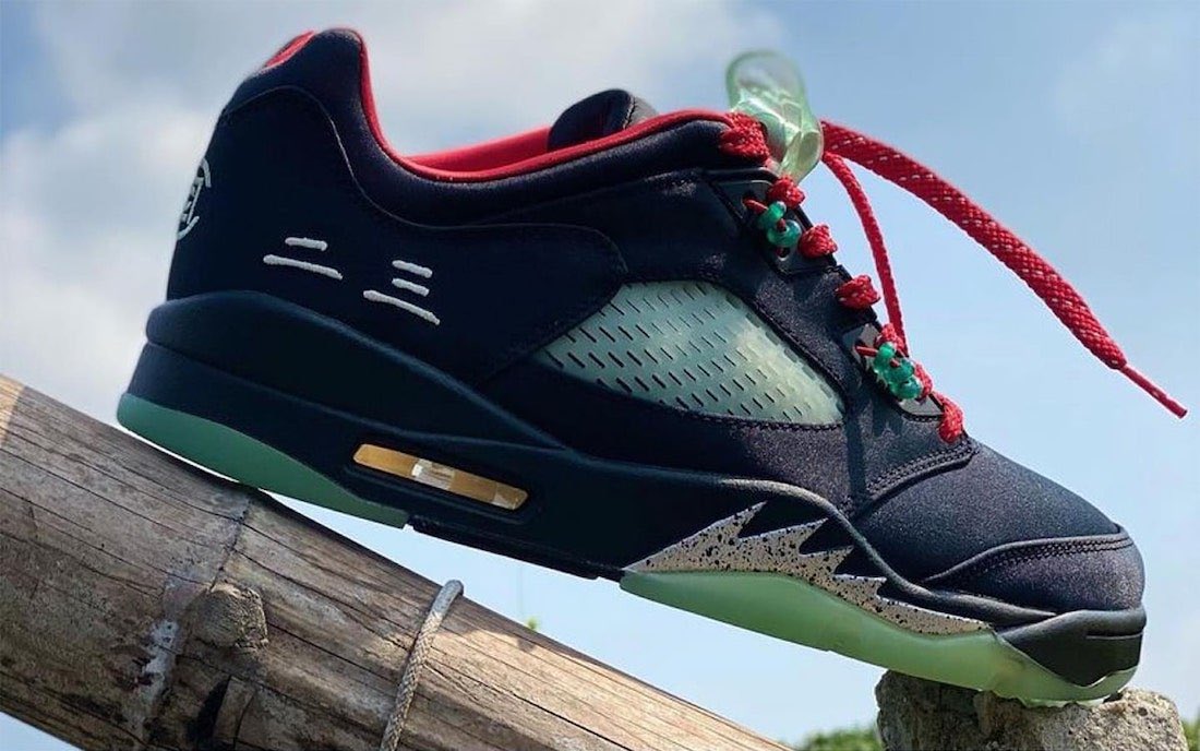 Clot x Air Jordan 5 Low
Color: Black/Classic Jade-Fire Red-Metallic Silver
Release Date: May 20, 2022 https://t.co/ah7m35A908