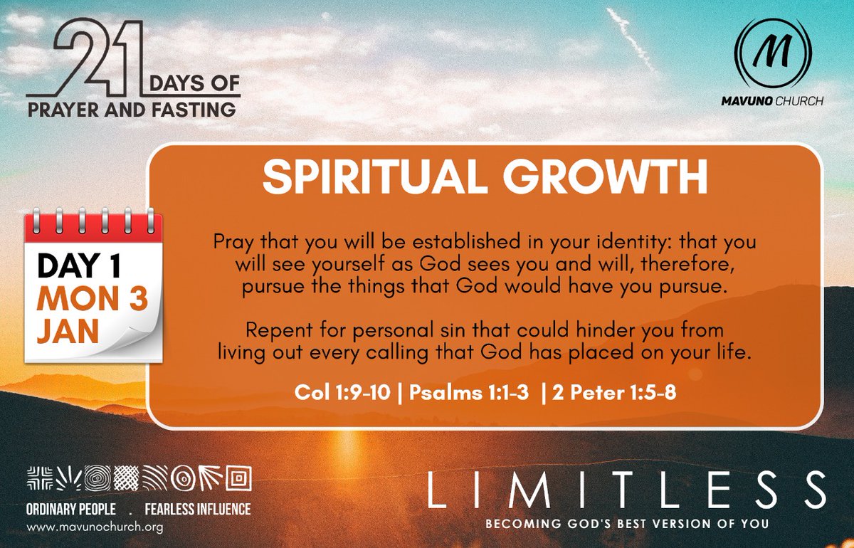 WangeciKanyeki's tweet image. Beginning the year in 21 days of prayer. Here is prayer point for Day 1